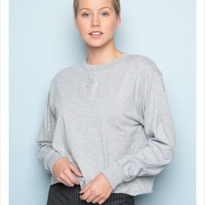 Gray Brandy Melville Top